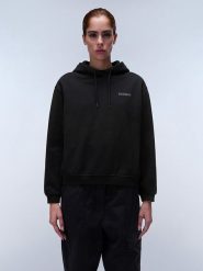 Napapijri Bluza "Blanche" w kolorze czarnym rozmiar: S. Czarne bluzy Napapijri, s, bez wzorów, z bawełny, z kapturem. Za 158.47 zł.