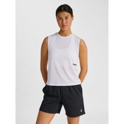 Damski tank top Hummel Pulse. Białe topy Hummel, bez wzorów, bez kołnierzyka, bez ramiączek. Za 160.50 zł.