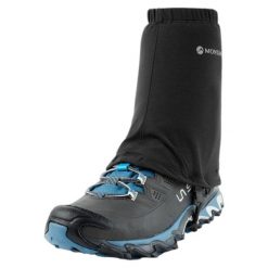Getry trailowe Montane. Czarne legginsy sportowe Montane, l, bez wzorów, z elastanu, do biegania. Za 200.45 zł.