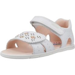 Sandały PABLOSKY 066800P Biały. Białe sandały PABLOSKY, bez wzorów, ze skóry, bez obcasa, bez zapięcia. Za 234.99 zł.