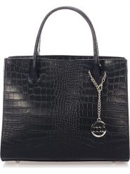 Mia Tomazzi Skórzana torebka "Nago" w kolorze czarnym - 30 x 27 x 13 cm rozmiar: onesize. Czarne torebki klasyczne Mia Tomazzi, bez wzorów, z materiału, przez ramię, bez dodatków. Za 347.99 zł.