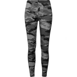Damskie Legginsy W Prążki Camo. Brązowe legginsy Urban Classics, xl, bez wzorów. Za 80.99 zł.