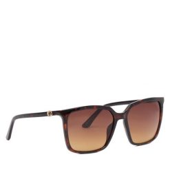 Okulary przeciwsłoneczne Guess. Brązowe okulary przeciwsłoneczne Guess, z aplikacjami. Za 479.99 zł.