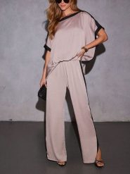 Milan Kiss Spodnie w kolorze beżowym rozmiar: M. Brązowe spodnie materiałowe Milan Kiss, m, bez wzorów, z materiału. Za 183.15 zł.