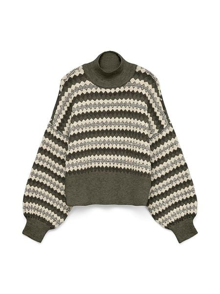 Vero Moda Sweter w kolorze khaki rozmiar: XL. Brązowe swetry Vero Moda, xl, bez wzorów, z wełny, bez ramiączek. Za 91.34 zł.