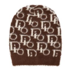 Brązowa Elegancka Czapka Alpaka Damska Armodo. Brązowe czapki Armodo, bez wzorów, z wełny. Za 49.99 zł.