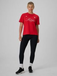4F Legginsy kibica damskie - czarne L. Czarne legginsy 4f, l, bez wzorów, z dzianiny. Za 99.99 zł.