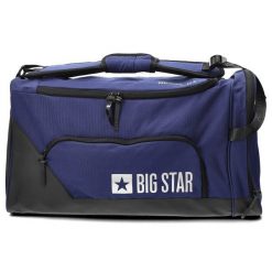 Torba unisex Big Star, duża do ręki i na ramię na zamek sportowa podróżna, niebieska, RR574097. Niebieskie torby na ramię Big Star, bez wzorów, do ręki, duże. Za 161.99 zł.