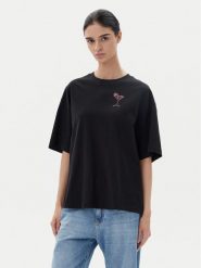 BOSS T-Shirt C_Eboyfriend_4 50540441 Czarny Oversize. Czarne t-shirty Boss, l, bez wzorów, z bawełny, bez kołnierzyka, bez ramiączek. Za 169.99 zł.