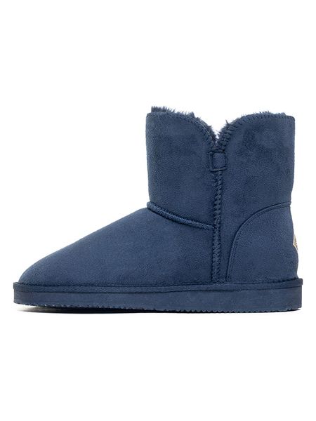 ISLAND BOOT Botki zimowe "Chloe" w kolorze granatowym rozmiar: 39. Niebieskie botki Island Boot, na zimę, bez wzorów, z materiału, bez obcasa, bez zapięcia. Za 130.99 zł.