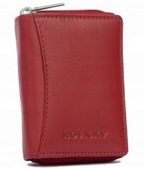 Portfel damski Rovicky R-23-17-LFN czerwony. Czerwone portfele ROVICKY, bez wzorów, ze skóry. Za 47.99 zł.