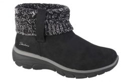 Buty zimowe damskie, Easy Going - Cozy Weather. Czarne trekkingi Skechers, z materiału, trekkingowe. Za 279.99 zł.