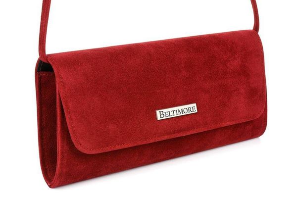 Wieczorowa kopertówka bordowa Beltimore W65. Czerwone torebki klasyczne bez wzorów, z lakierowanej skóry, lakierowane, bez dodatków. Za 79.90 zł.