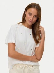 Vero Moda T-Shirt Sola 10341979 Biały Regular Fit. Białe t-shirty Vero Moda, l, bez wzorów, z bawełny, bez kołnierzyka, bez ramiączek. Za 89.99 zł.