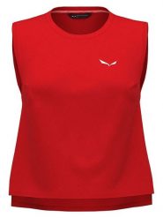 Salewa Top trekkingowy "Pedroc Dry Responsive" w kolorze czerwonym rozmiar: XS/S. Czerwone topy Salewa, s, bez wzorów, bez kołnierzyka, bez ramiączek. Za 158.47 zł.