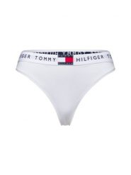 Tommy Hilfiger Stringi - Stringi klasyczne Kobiety Bawełna biały, XL. Białe stringi TOMMY HILFIGER, bez wzorów, z bawełny. Za 59.95 zł.