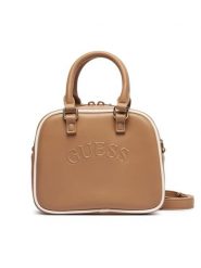 Guess Torebka V6BZ03 W4541 Beżowy ciemny. Brązowe torebki klasyczne Guess, z aplikacjami, ze skóry, bez dodatków. Za 294.99 zł.