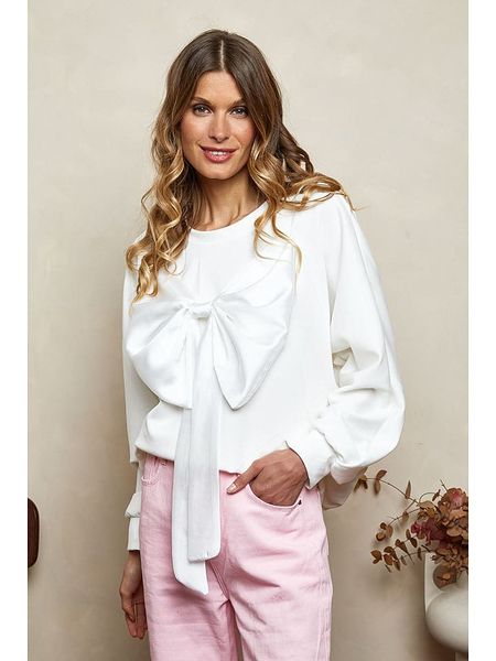 Joséfine Bluza "Ritz" w kolorze białym rozmiar: S. Białe bluzy Joséfine, s, bez wzorów, bez kaptura. Za 104.14 zł.