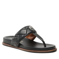Japonki Kurt Geiger. Czarne klapki Kurt Geiger, bez wzorów, bez obcasa. Za 419.99 zł.