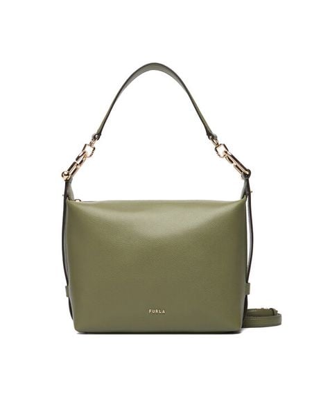 Furla Torebka Tonie Mini WE00877 A.0023 CN 4555S Zielony. Zielone torebki klasyczne Furla, bez wzorów, ze skóry, bez dodatków. Za 1,109.00 zł.