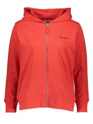 Pepe Jeans Bluza w kolorze czerwonym rozmiar: XL. Czerwone bluzy Pepe Jeans, xl, bez wzorów, z jeansu, bez kaptura. Za 171.68 zł.