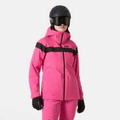 Damska kurtka narciarska Helly Hansen Motionista Lifaloft. Czerwone kurtki narciarskie Helly Hansen, bez wzorów, bez kaptura, narciarskie. Za 1,421.50 zł.