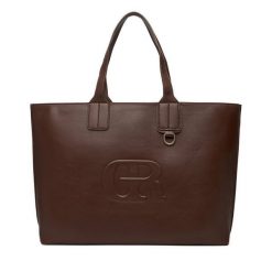 Torebka Gino Rossi. Brązowe shopper Gino Rossi, bez wzorów, bez dodatków. Za 279.99 zł.