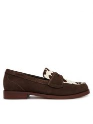 Clarks Lordsy Straven Edge 26186597 Brązowy. Brązowe lordsy Clarks, bez wzorów, ze skóry, bez obcasa, bez zapięcia. Za 559.99 zł.
