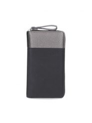 Zwei Portfel w kolorze czarno-srebrnym - 11 x 20 x 3 cm rozmiar: onesize. Czarne portfele Zwei, bez wzorów, z materiału. Za 114.17 zł.