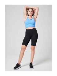 Legginsy Damskie Fitness Kolarki Casall z Wysokim Stanem. Czarne legginsy Casall, l, bez wzorów, z materiału, z podwyższonym stanem, krótkie. Za 199.00 zł.