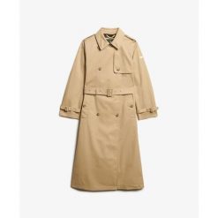 Płaszcz damski Superdry Classic. Brązowe płaszcze Superdry, na zimę, m, bez wzorów, bez kaptura. Za 595.45 zł.