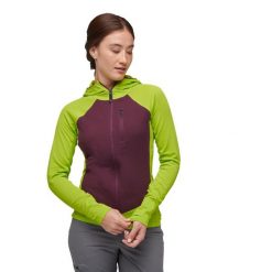 Bluza trekkingowa damska Black Diamond Coefficient LT Hybrid Hoody. Zielone bluzy Black Diamond, xl, bez wzorów, bez kaptura. Za 636.50 zł.