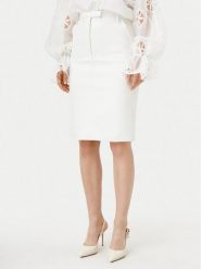 BARDOT Spódnica z imitacji skóry 59679SB1 Biały Regular Fit. Białe spódnice Bardot, bez wzorów, ze skóry. Za 249.99 zł.