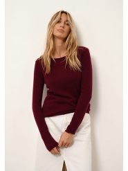 Just Cashmere Kaszmirowy sweter "Vivian" w kolorze bordowym rozmiar: M. Czerwone swetry Just Cashmere, m, bez wzorów, z kaszmiru, bez ramiączek. Za 259.74 zł.