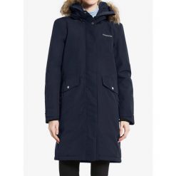 Płaszcz ocieplany damski Didriksons Erika Parka 3. Niebieskie parki Didriksons, na zimę, bez kaptura. Za 902.99 zł.