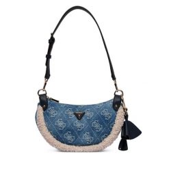 Torebka Guess. Niebieskie torebki klasyczne Guess, z aplikacjami, bez dodatków. Za 494.99 zł.