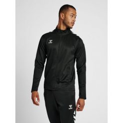 Bluza sportowa dla dorosłych Hummel Core XK Poly Zip Sweat. Czarne bluzy Hummel, s, bez wzorów, bez kaptura. Za 161.00 zł.
