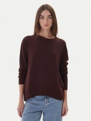 Kontatto Sweter 3M0808C Bordowy Relaxed Fit. Czerwone swetry Kontatto, m, bez wzorów, z syntetyku, bez ramiączek. Za 319.99 zł.