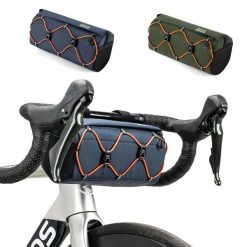 Torba rowerowa Rockbros na kierownicę. Zielone torby na ramię ROCKBROS, bez wzorów, sportowe, na ramię, bez dodatków. Za 122.99 zł.