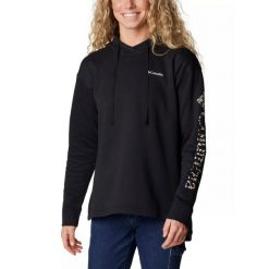 Bluza turystyczna damska Columbia Trek Special Graphic Hoodie z kapturem. Czarne bluzy sportowe Columbia, s, bez wzorów, z kapturem. W wyprzedaży za 279.00 zł.