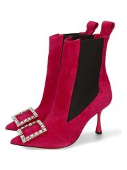 MELVIN & HAMILTON Skórzane botki "Alena" w kolorze różowym rozmiar: 38. Różowe botki Melvin & Hamilton, bez wzorów, bez obcasa, bez zapięcia. Za 709.99 zł.