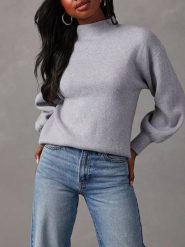 LA Angels Sweter w kolorze jasnoszarym rozmiar: XL. Szare swetry LA Angels, xl, bez wzorów, bez ramiączek. Za 171.16 zł.