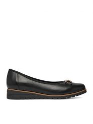 Go Soft Baleriny CEO-EST-TOMI-03 Czarny. Czarne baleriny GO SOFT, bez wzorów, ze skóry, bez obcasa. Za 199.99 zł.