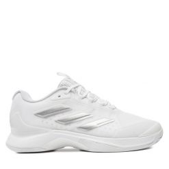 Buty do tenisa adidas. Białe obuwie sportowe Adidas, bez zapięcia, tenisowe. Za 409.99 zł.