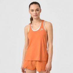 SPIRIT Tank Top Women. Brązowe topy Head, s, bez wzorów, bez kołnierzyka, bez ramiączek. W wyprzedaży za 207.00 zł.