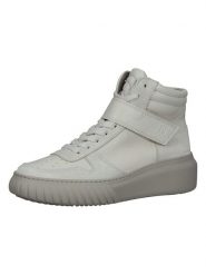 Paul Green Skórzane sneakersy w kolorze kremowo-beżowym rozmiar: 38. Brązowe trampki Paul Green, bez wzorów, za kostkę, bez zapięcia. Za 219.08 zł.