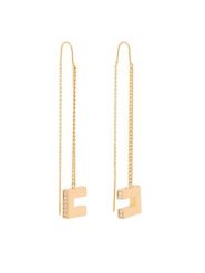 Elisabetta Franchi Kolczyki OR-33A-66E2-V240 Złoty. Żółte kolczyki Elisabetta Franchi, metalowe. Za 1,029.00 zł.