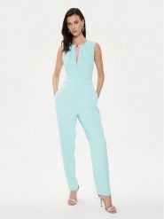 Rinascimento Kombinezon CFC0118335003 Błękitny Regular Fit. Niebieskie sukienki Rinascimento, l, bez wzorów, z syntetyku, bez kołnierzyka, bez ramiączek. Za 319.99 zł.