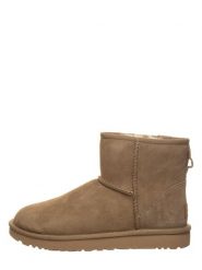 UGG Skórzane botki "Classic Mini II" w kolorze brązowym rozmiar: 36. Brązowe botki UGG, bez wzorów, z materiału, z okrągłym noskiem, bez obcasa, bez zapięcia. Za 550.36 zł.