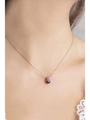 Miu Silver Pozłacany naszyjnik z zawieszką - dł. 42 cm rozmiar: onesize. Różowe naszyjniki Miu Silver, pozłacane. Za 56.99 zł.